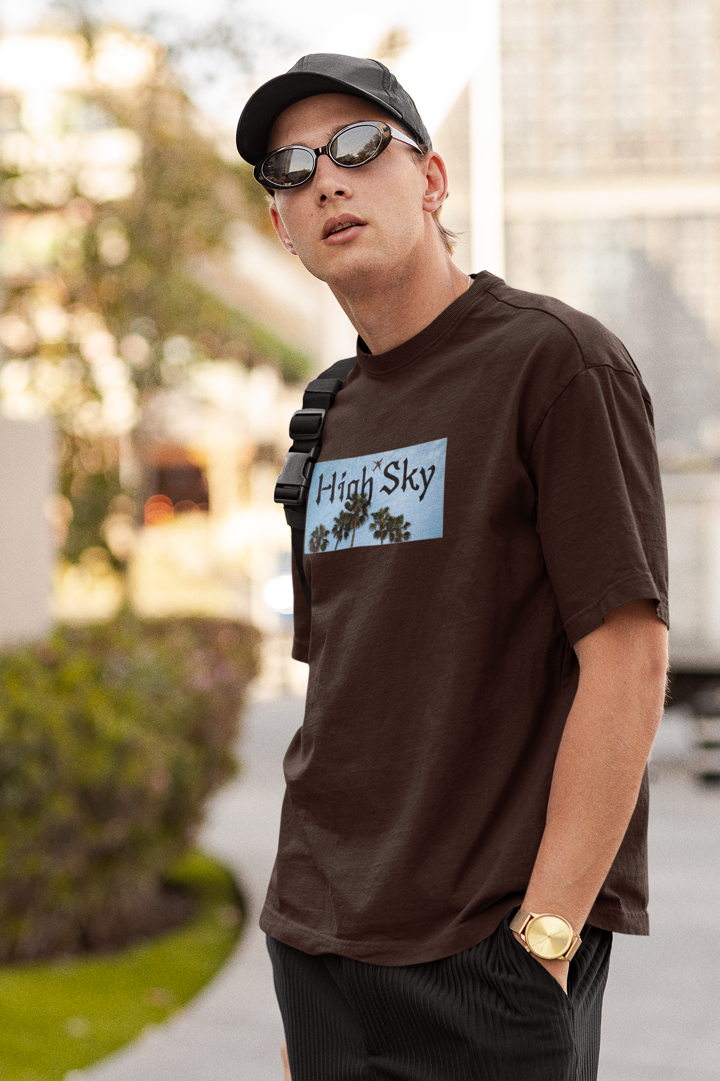 High Sky Oversized Graphic Printed T-shirt