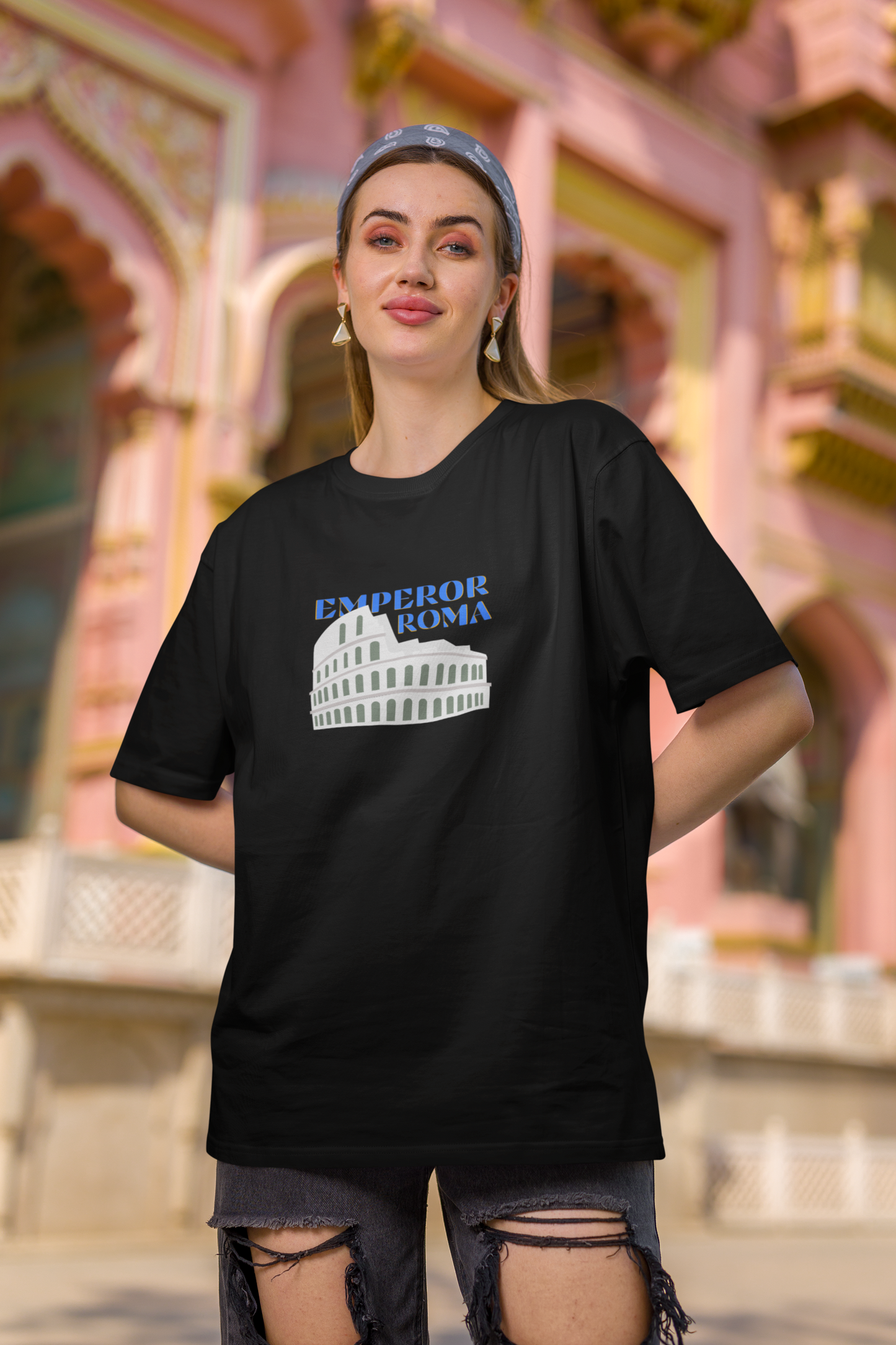 Emperor Roma Graphic Printed Oversized T-shirt