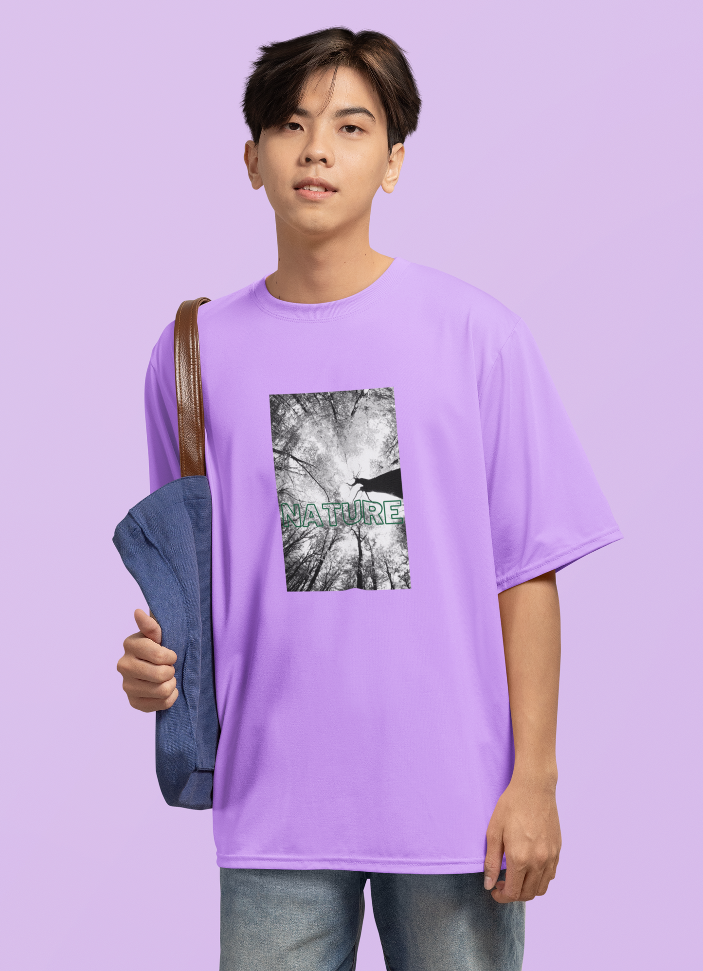 Lavender Nature Oversized T-shirt