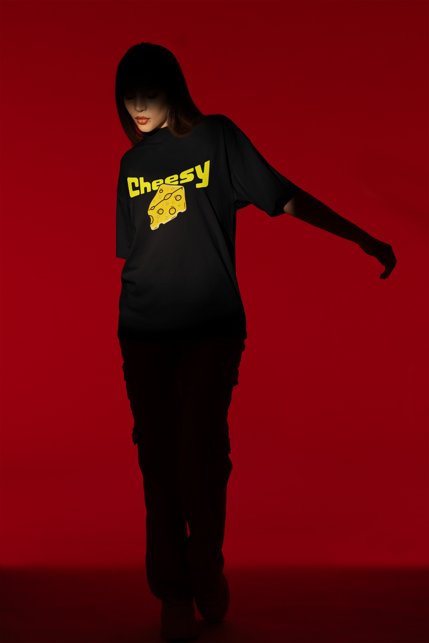 Cheesy Premium Oversized Printed T-shirt