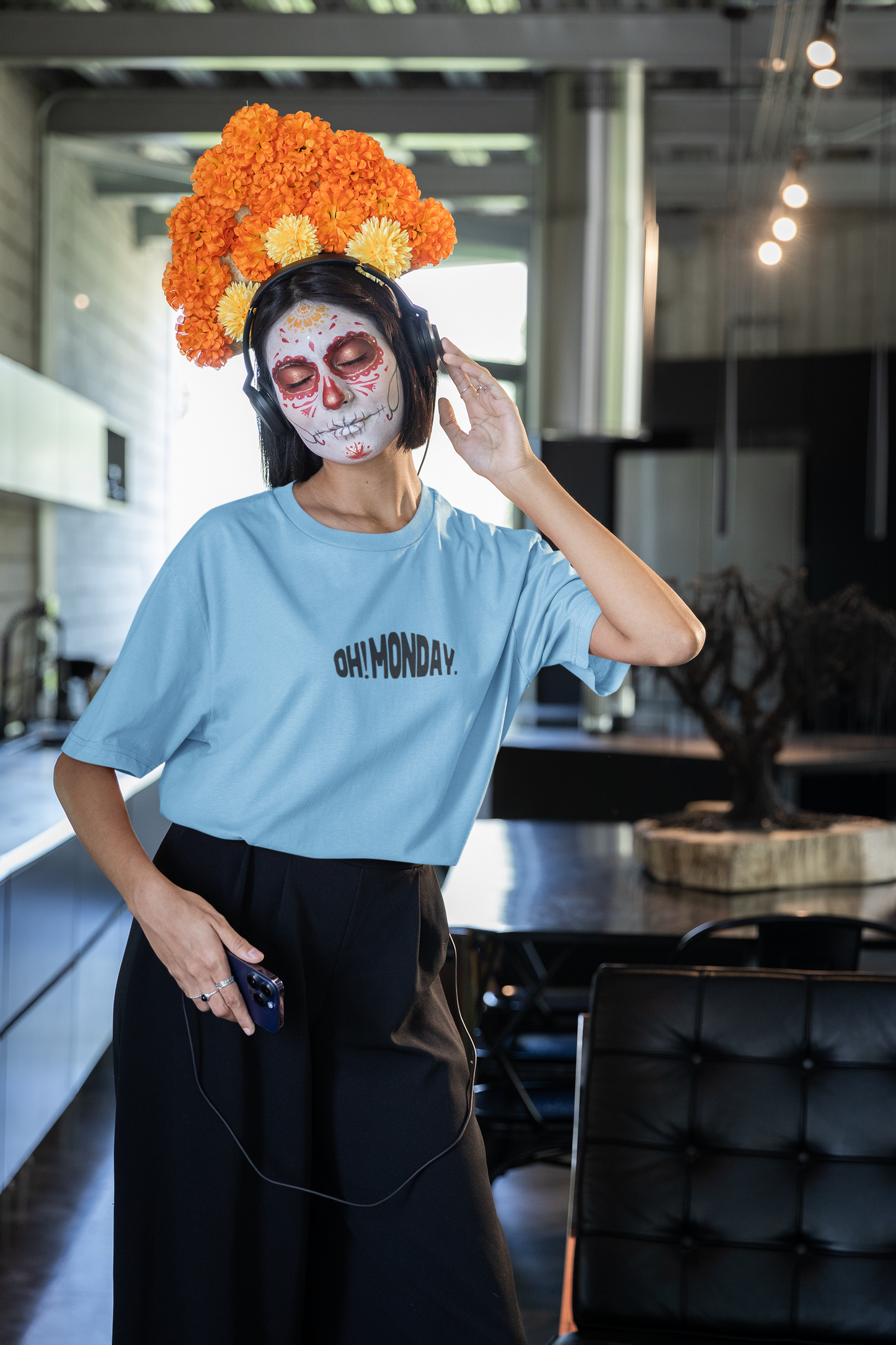 Oh! Monday Oversized Printed T-shirt