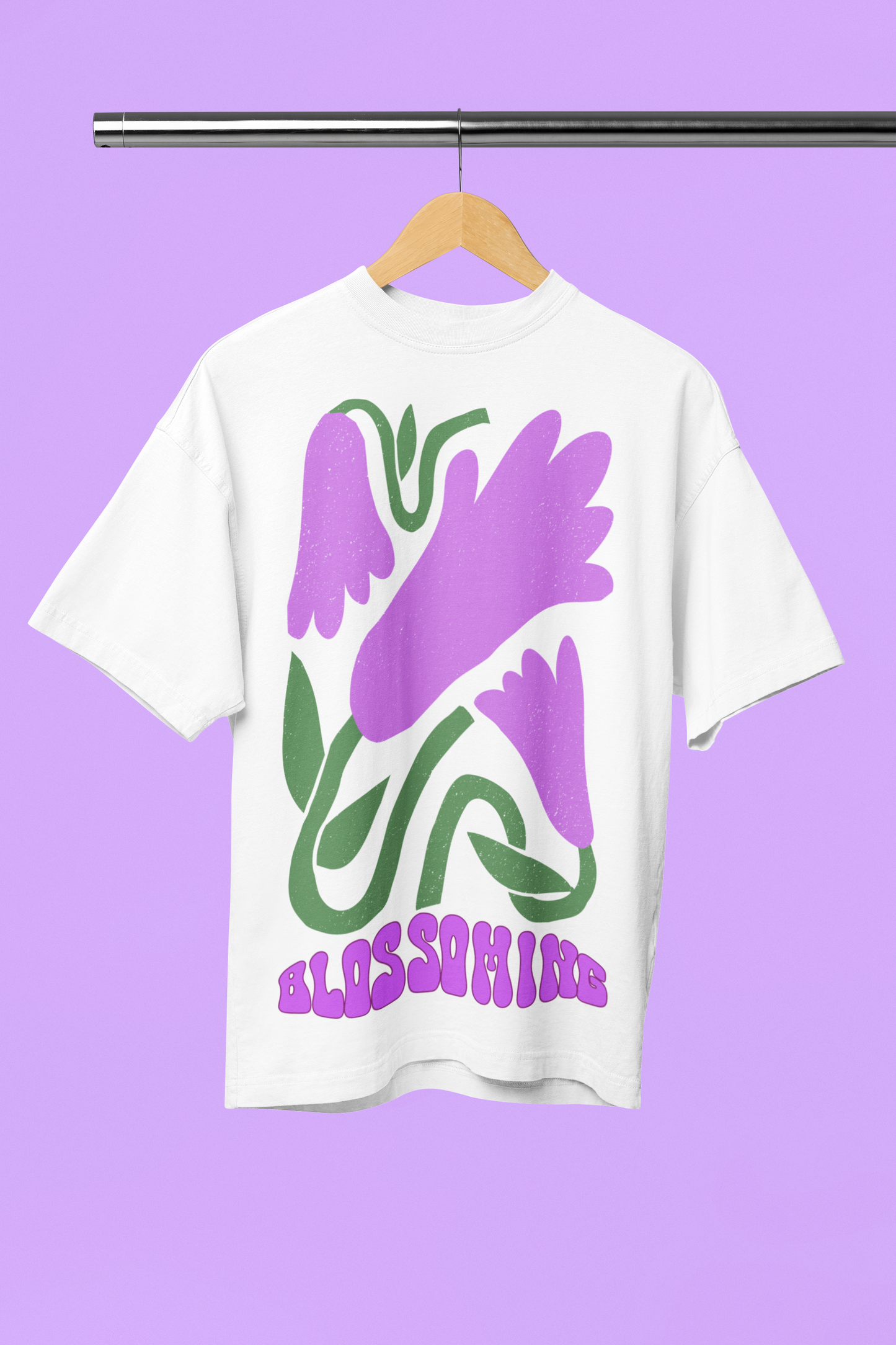Blossoming Printed Oversized T-shirt