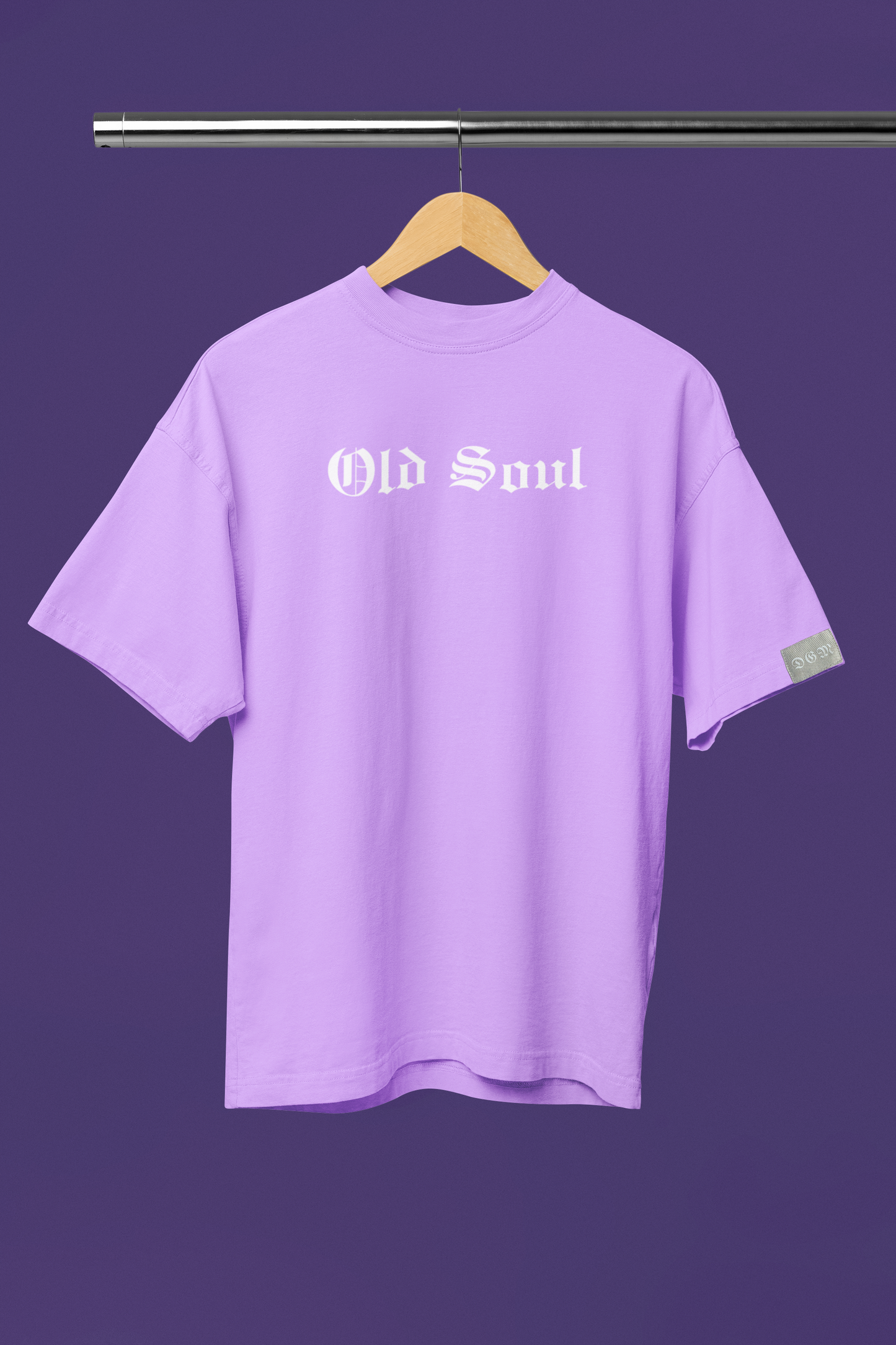 OLD SOUL Typography Printed Oversized T-Shirt