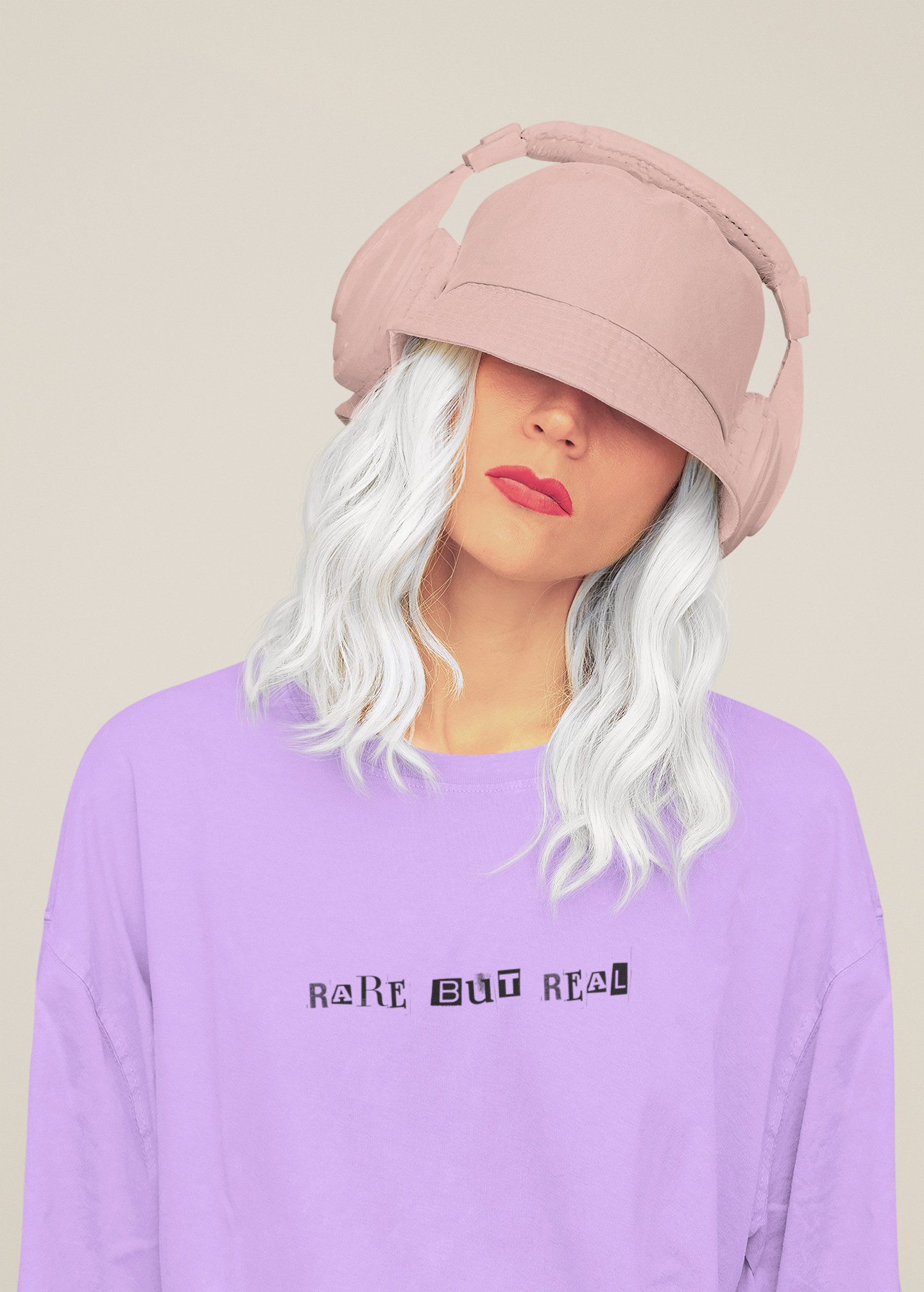 Rare But Real Typography Printed Oversized T-shirt
