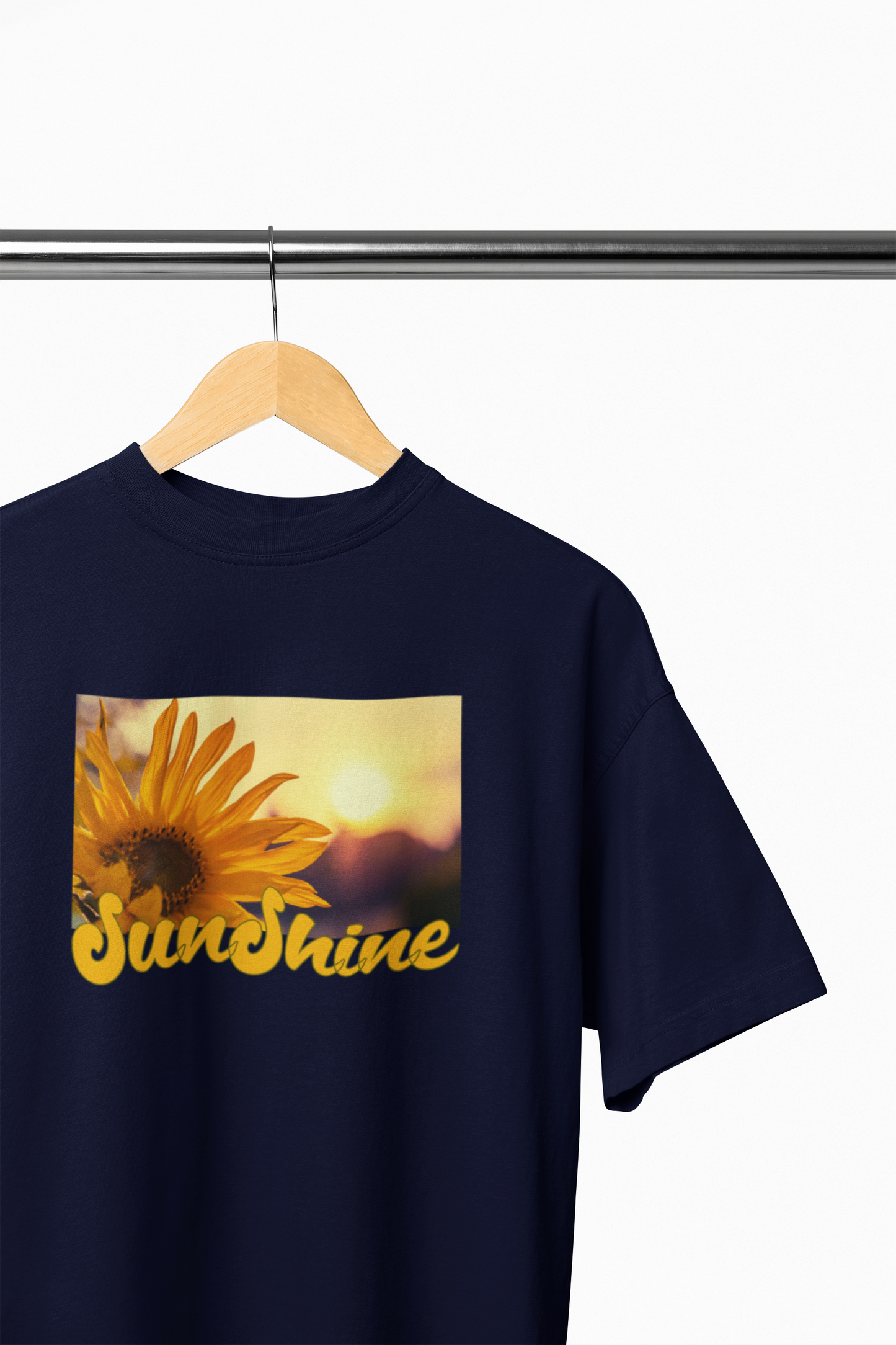 Sunshine Sunflower Graphic Printed Oversized T-shirt