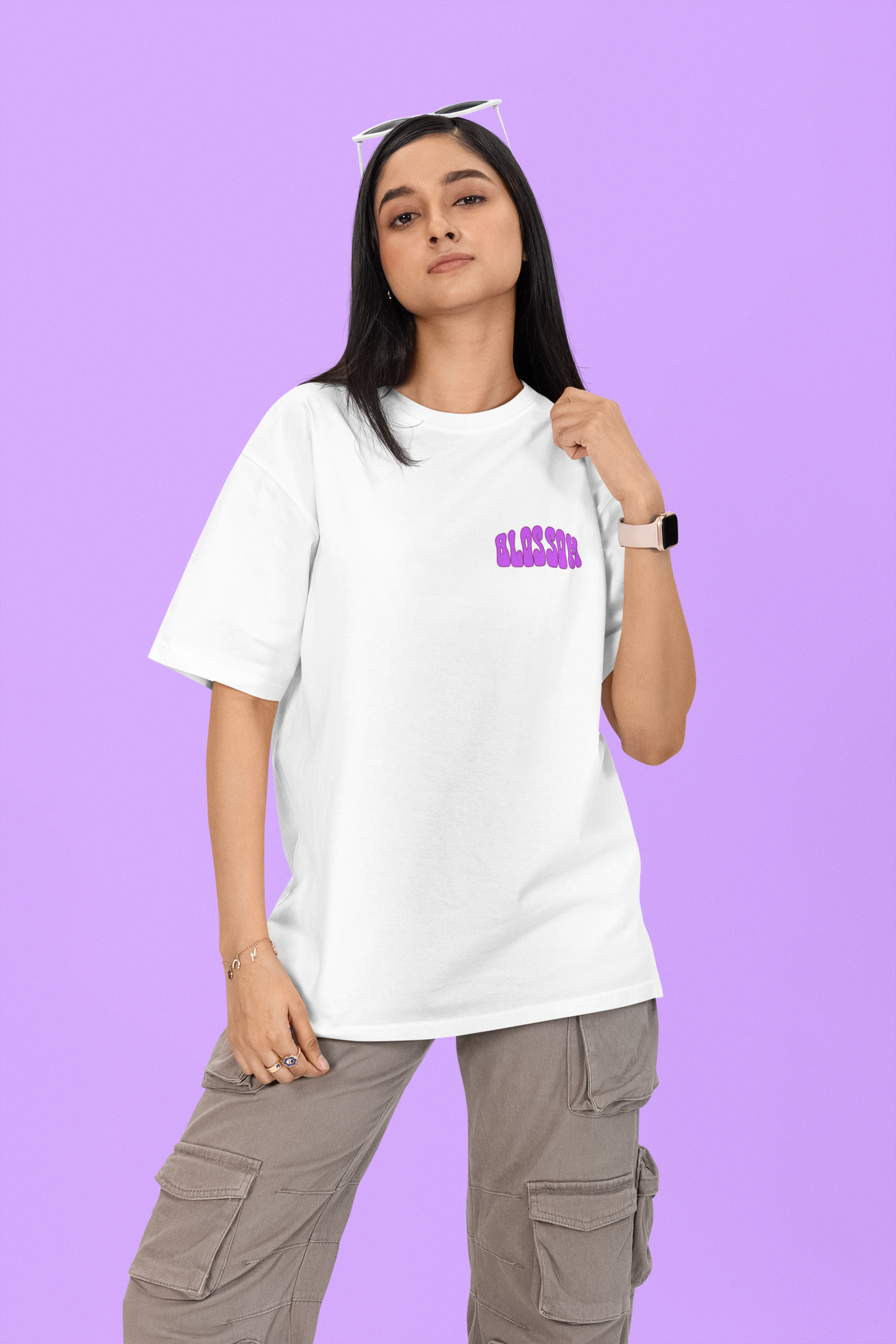 Blossoming Printed Oversized T-shirt
