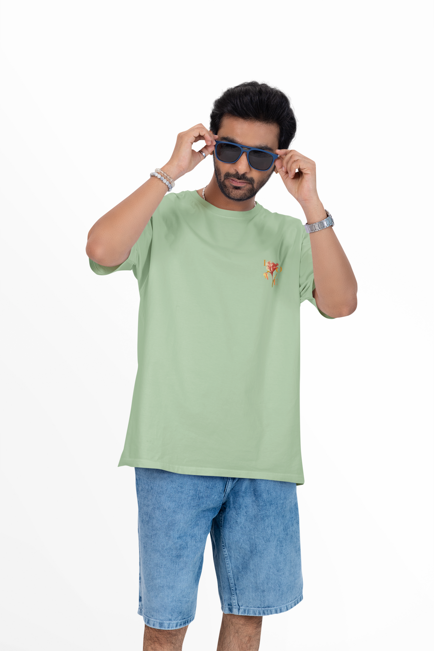 Love Flower Oversized Printed T-shirts