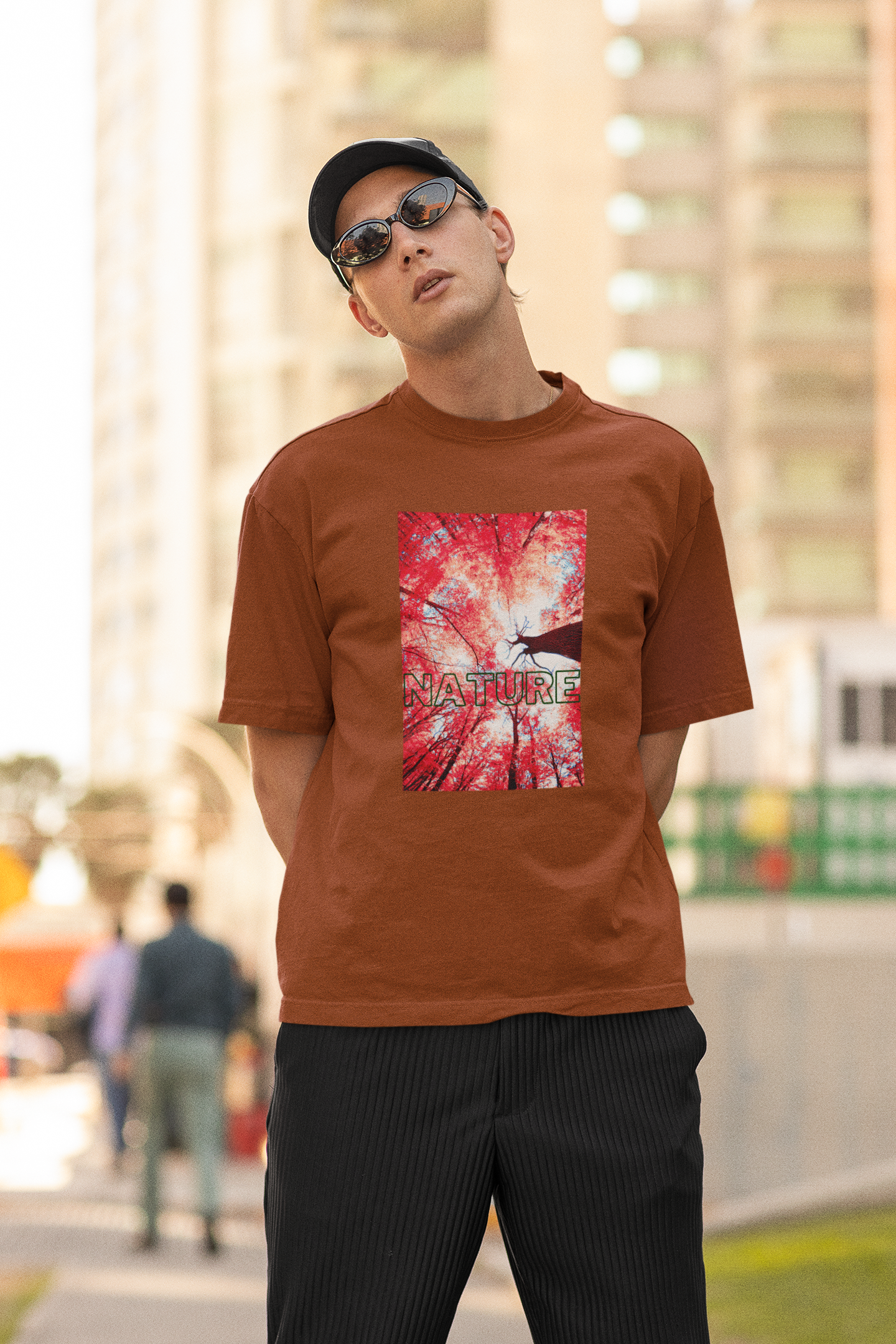 Nature Oversized Printed T-shirt
