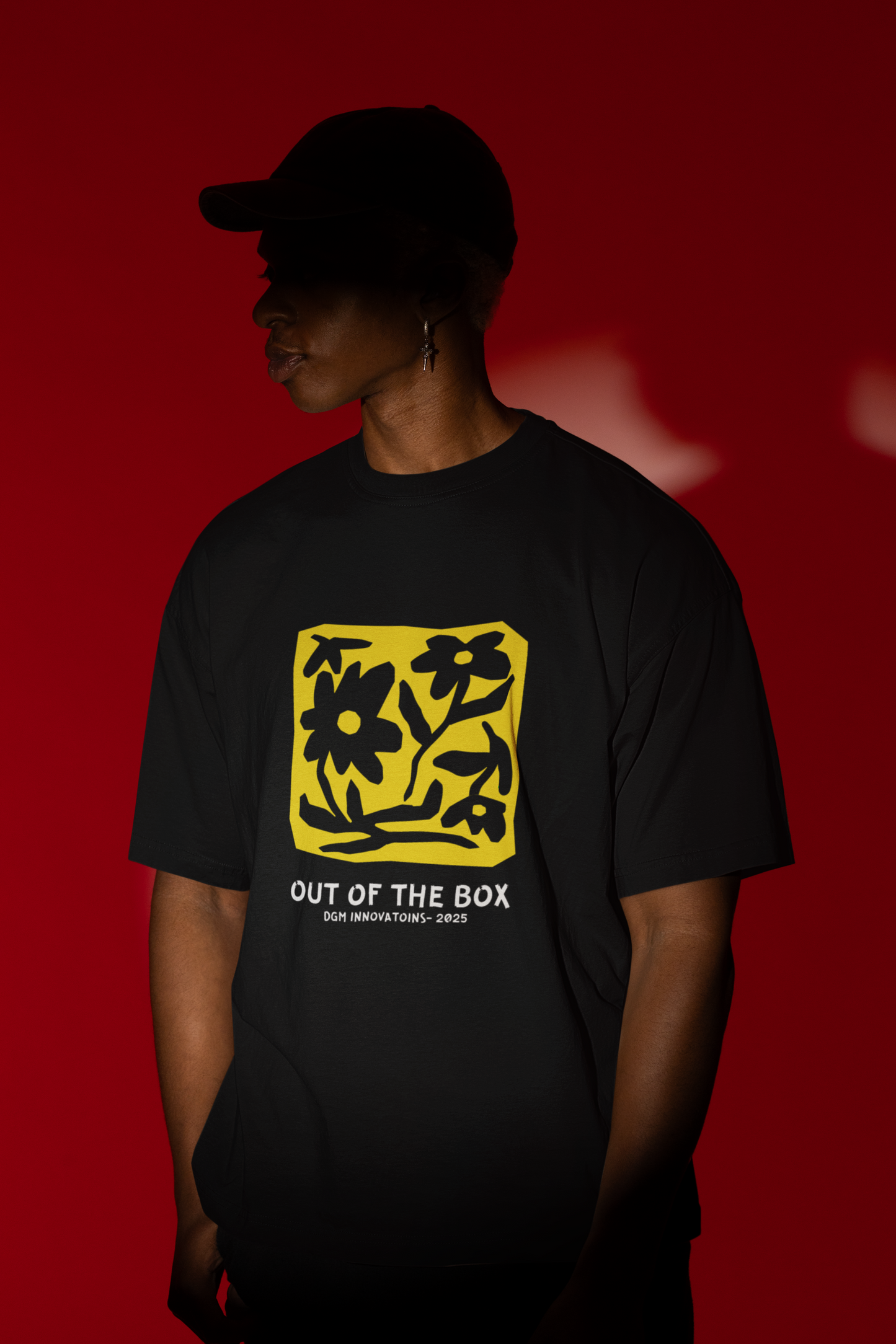 Out Of The Box Flowers Oversized Printed T-shirt