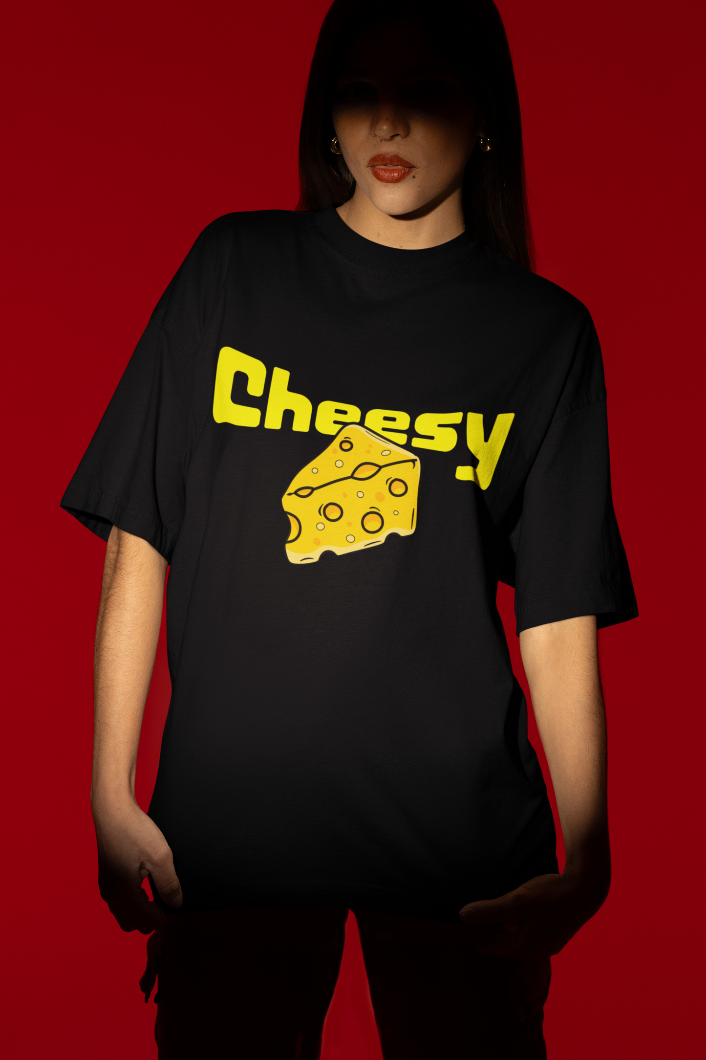Cheesy Premium Oversized Printed T-shirt