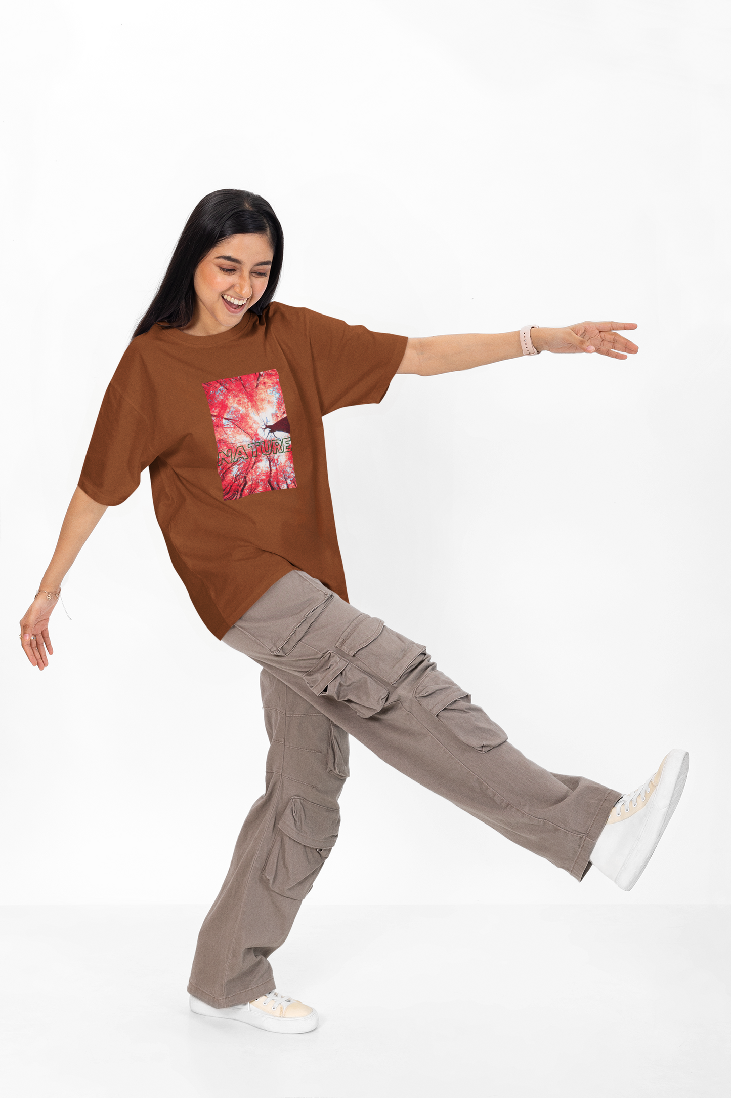 Nature Oversized Printed T-shirt