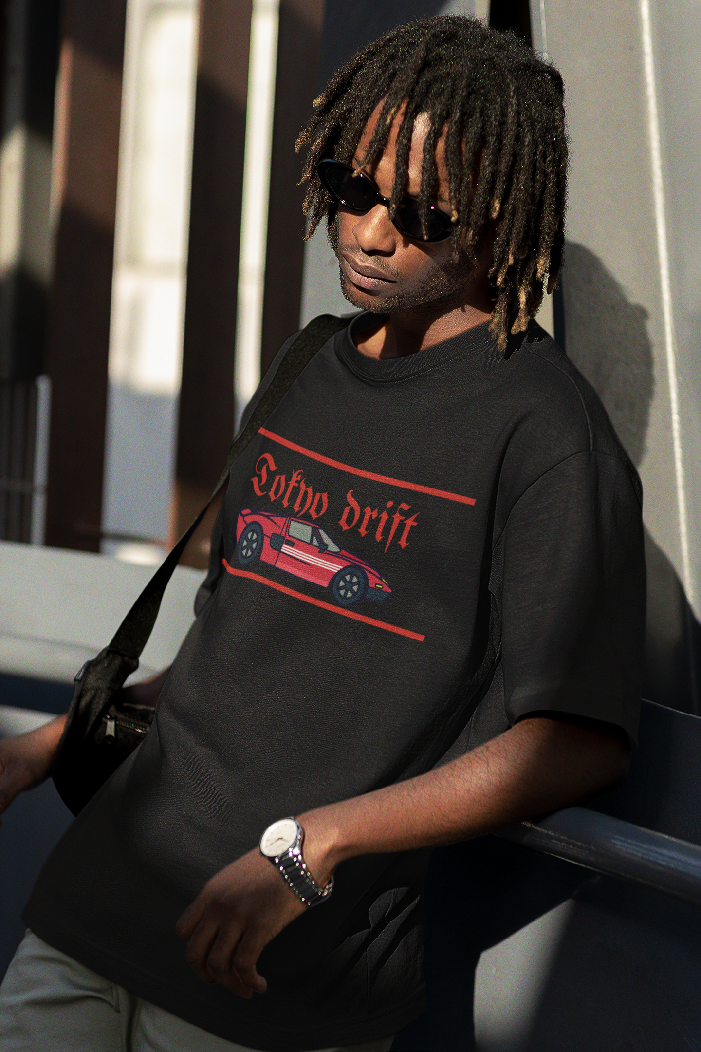 Tofno Drift Classic Premium Black Graphic Printed T-shirt