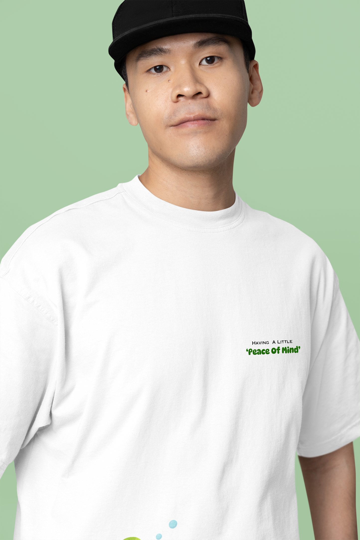 Peace of Mind Graphic Printed Oversized T-shirt