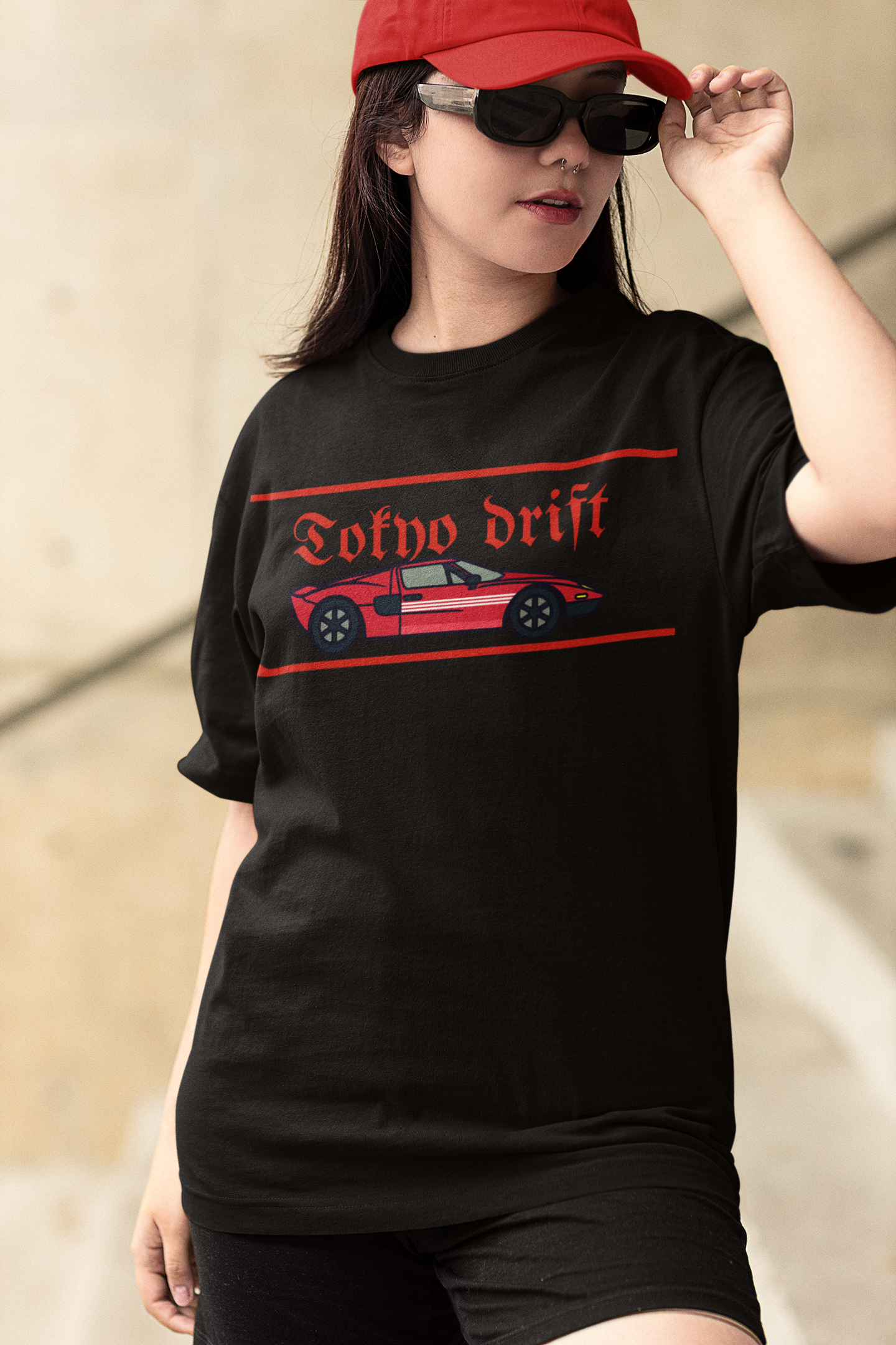 Tofno Drift Classic Premium Black Graphic Printed T-shirt