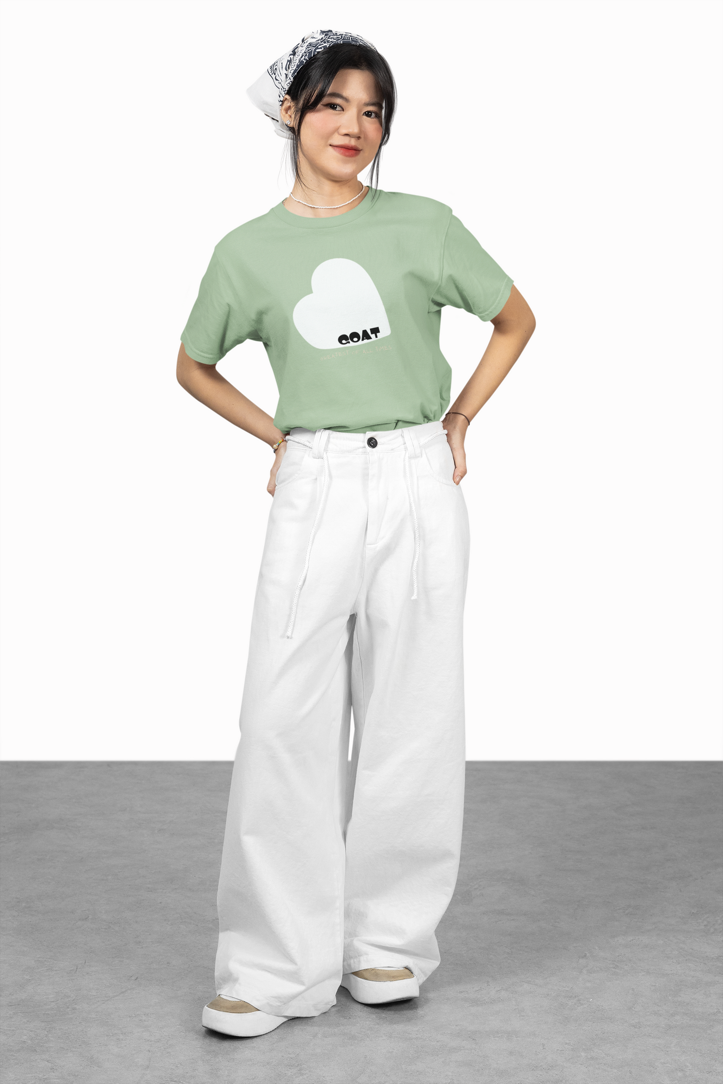 GOAT Heart Oversized Printed T-shirt