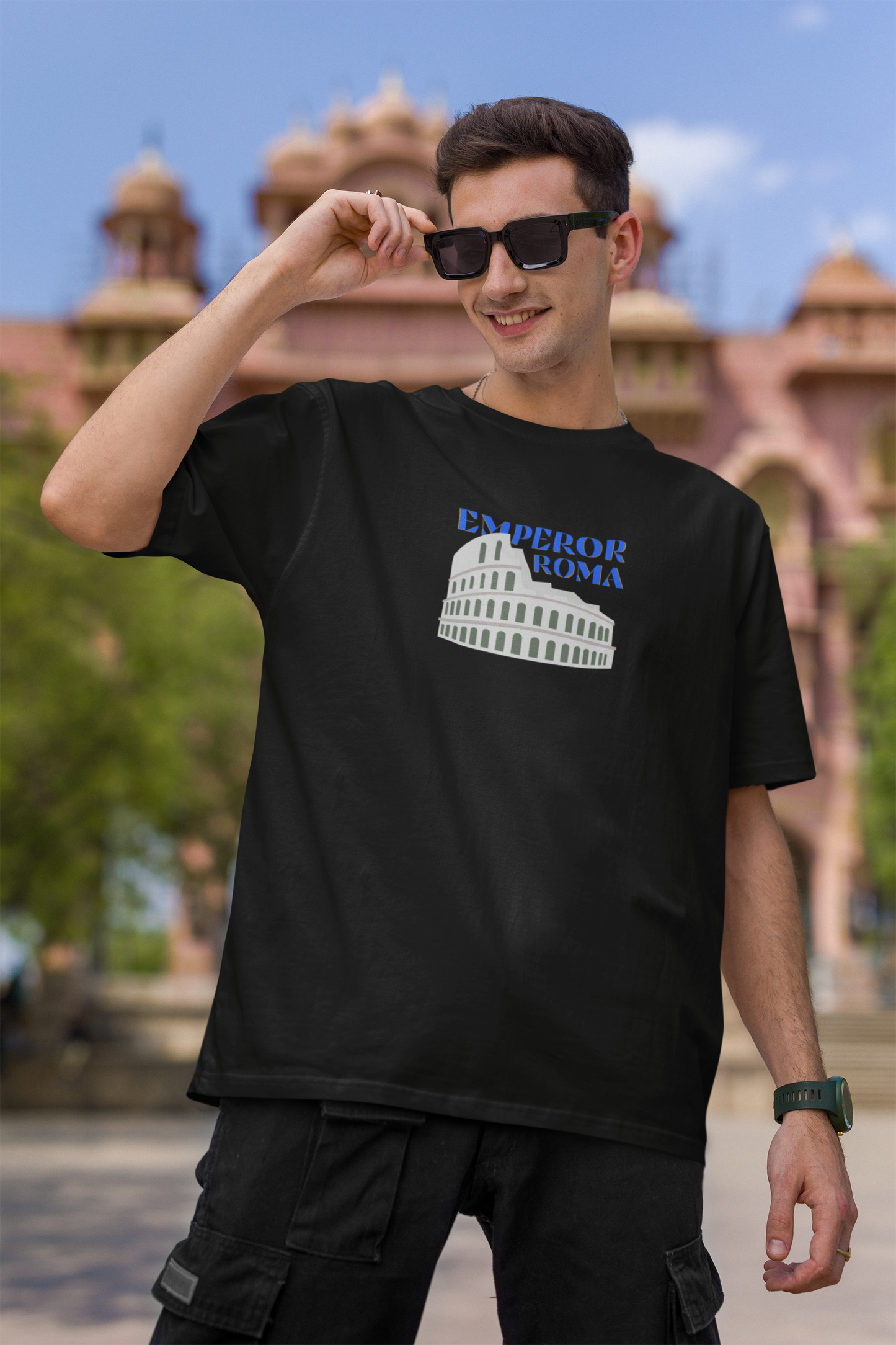 Emperor Roma Graphic Printed Oversized T-shirt