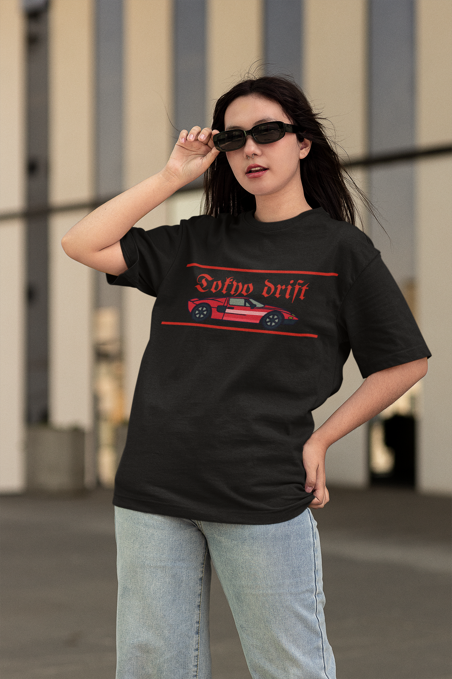 Tofno Drift Classic Premium Black Graphic Printed T-shirt