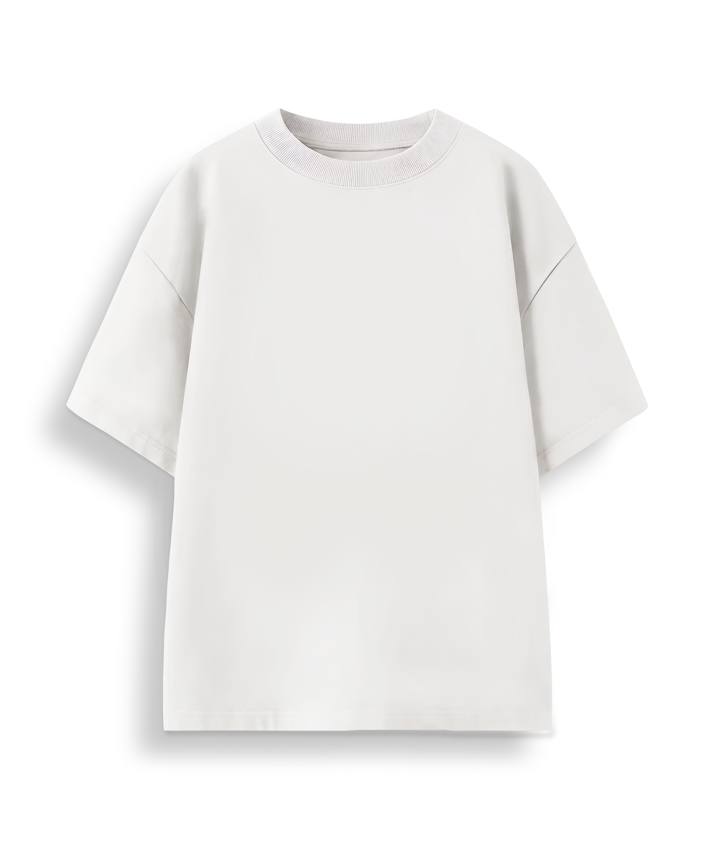 White Classic Solid Plain Oversized T-shirt