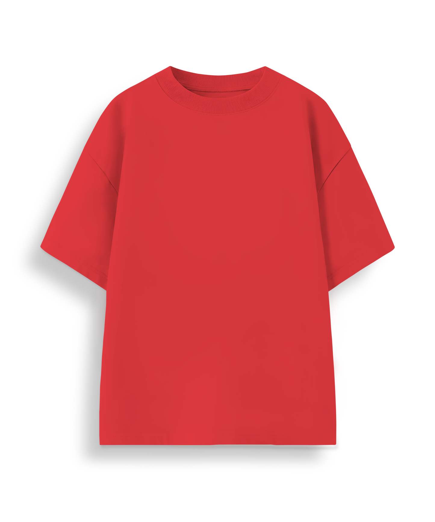 Red Basics Oversized T-shirt