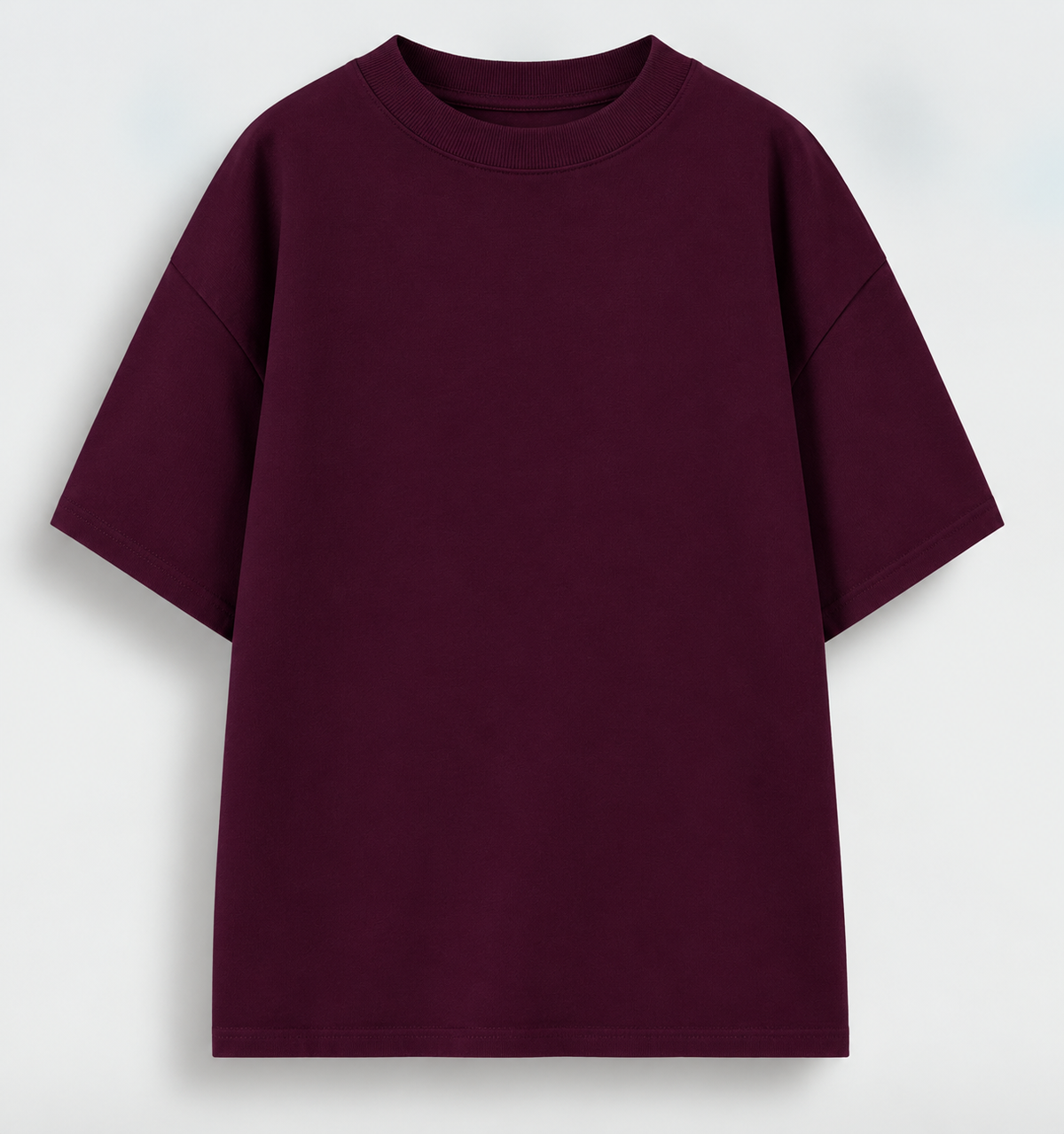 Wine Premium Casual Oversized Tee
