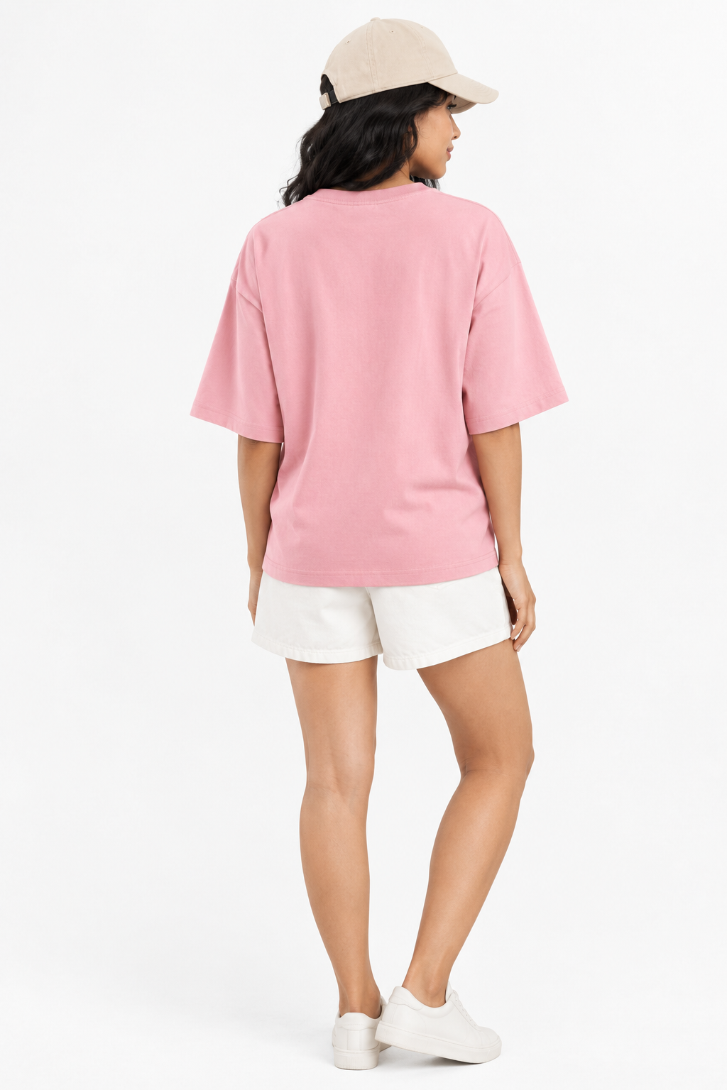 Dusty Blush Pink Oversized Tee – Women