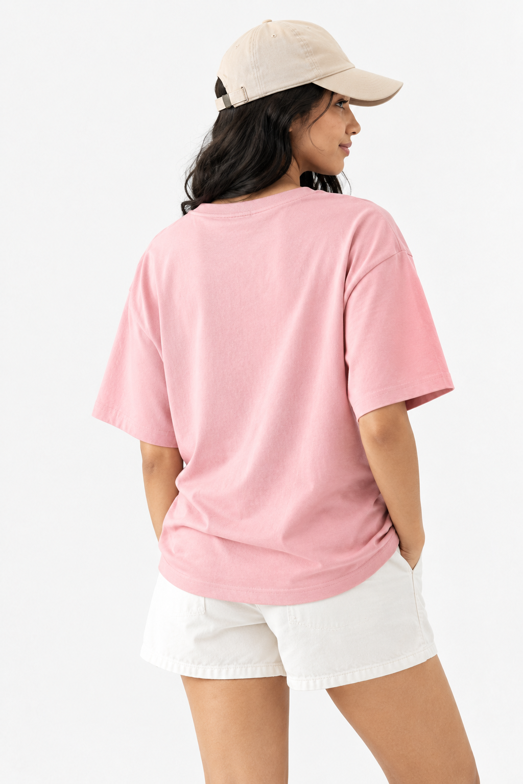 Dusty Blush Pink Oversized Tee – Women