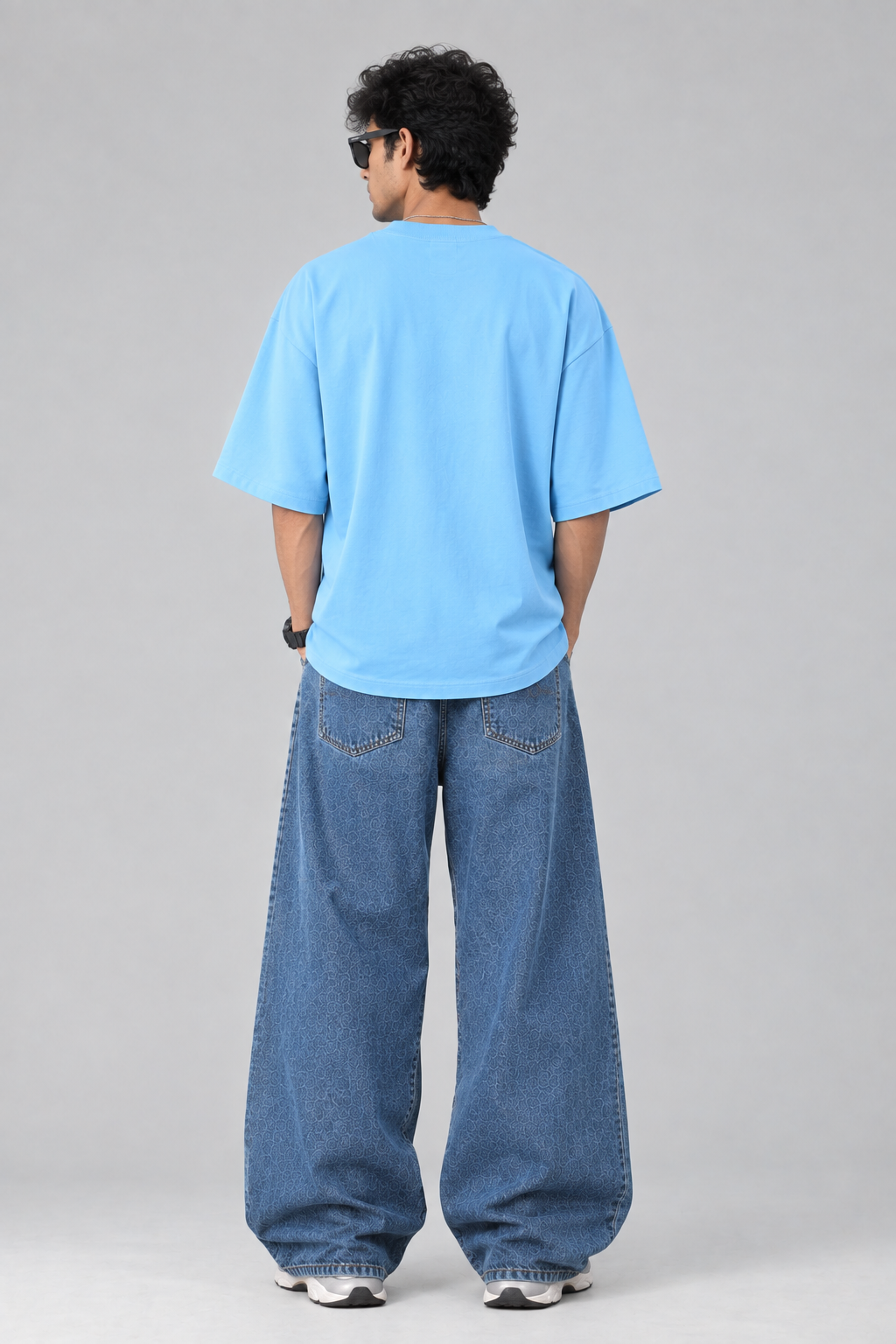 Sky Blue Classic Oversized Tee