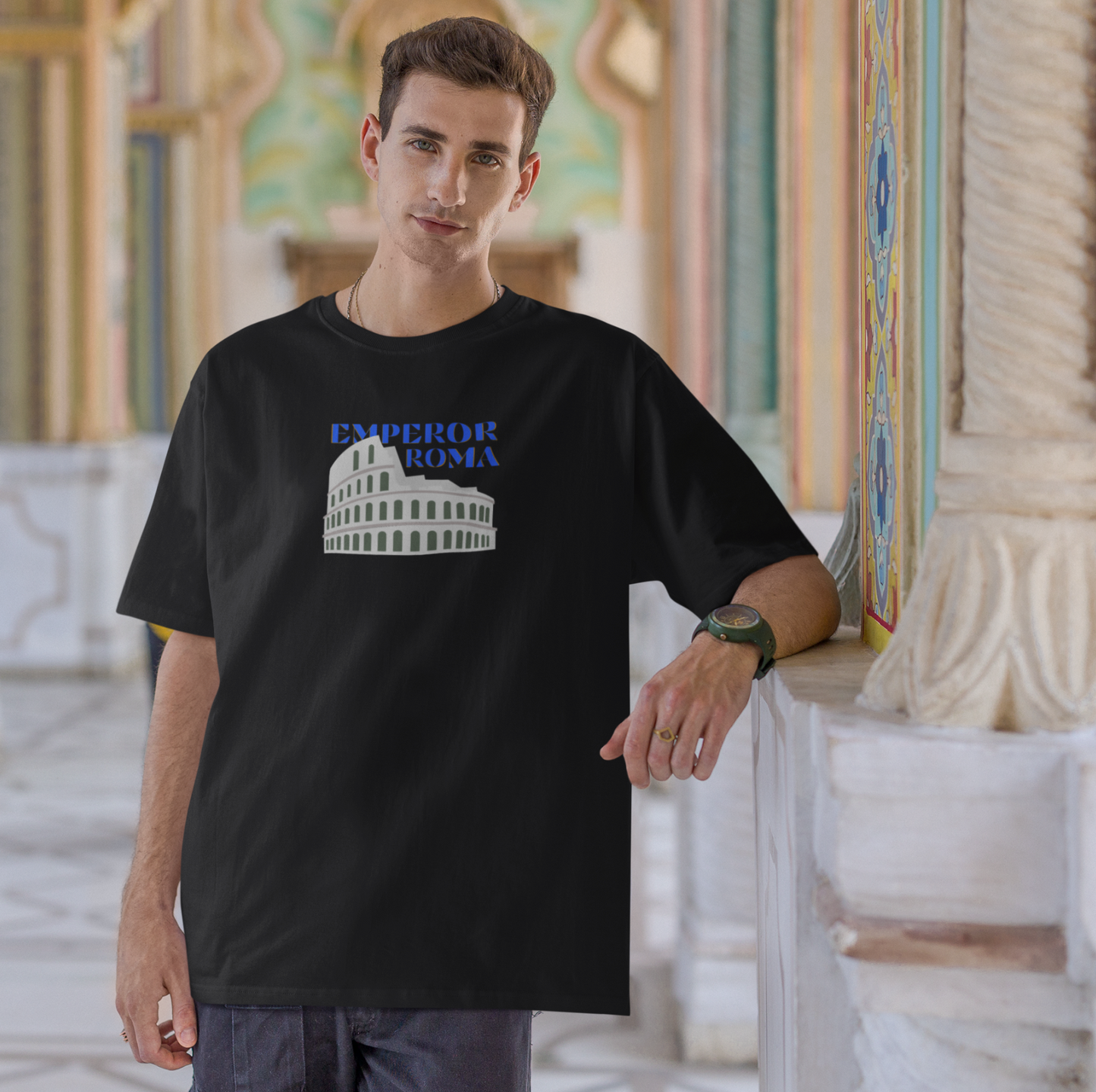 Emperor Roma Graphic Printed Oversized T-shirt