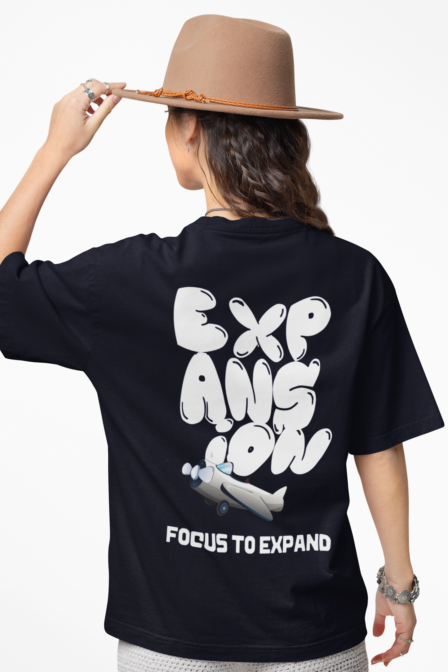 EXPANSION Graphic Printed Oversized T-Shirt