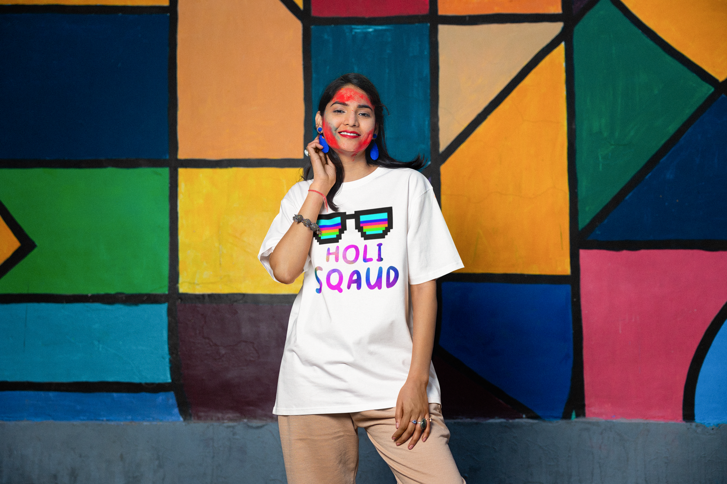 Holi Festival Oversized T-shirt Unisex