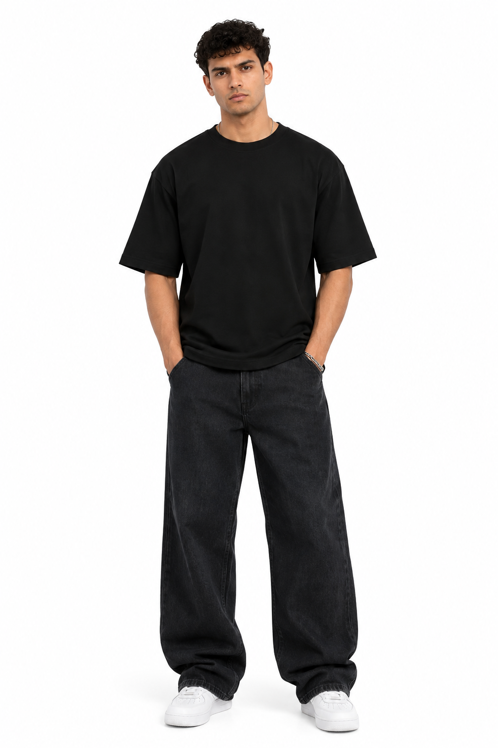 Black Classic Oversized Tee