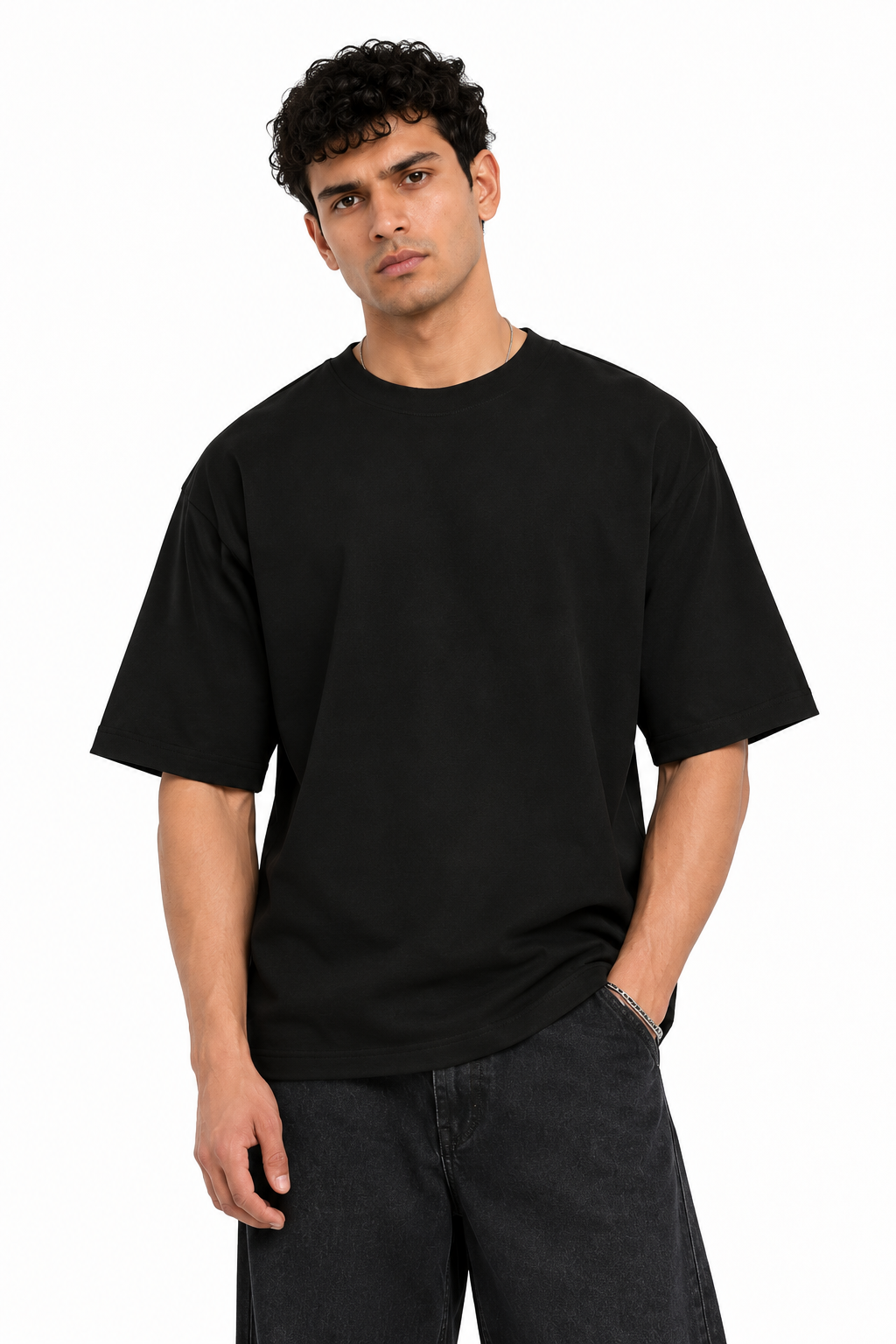 Black Classic Oversized Tee