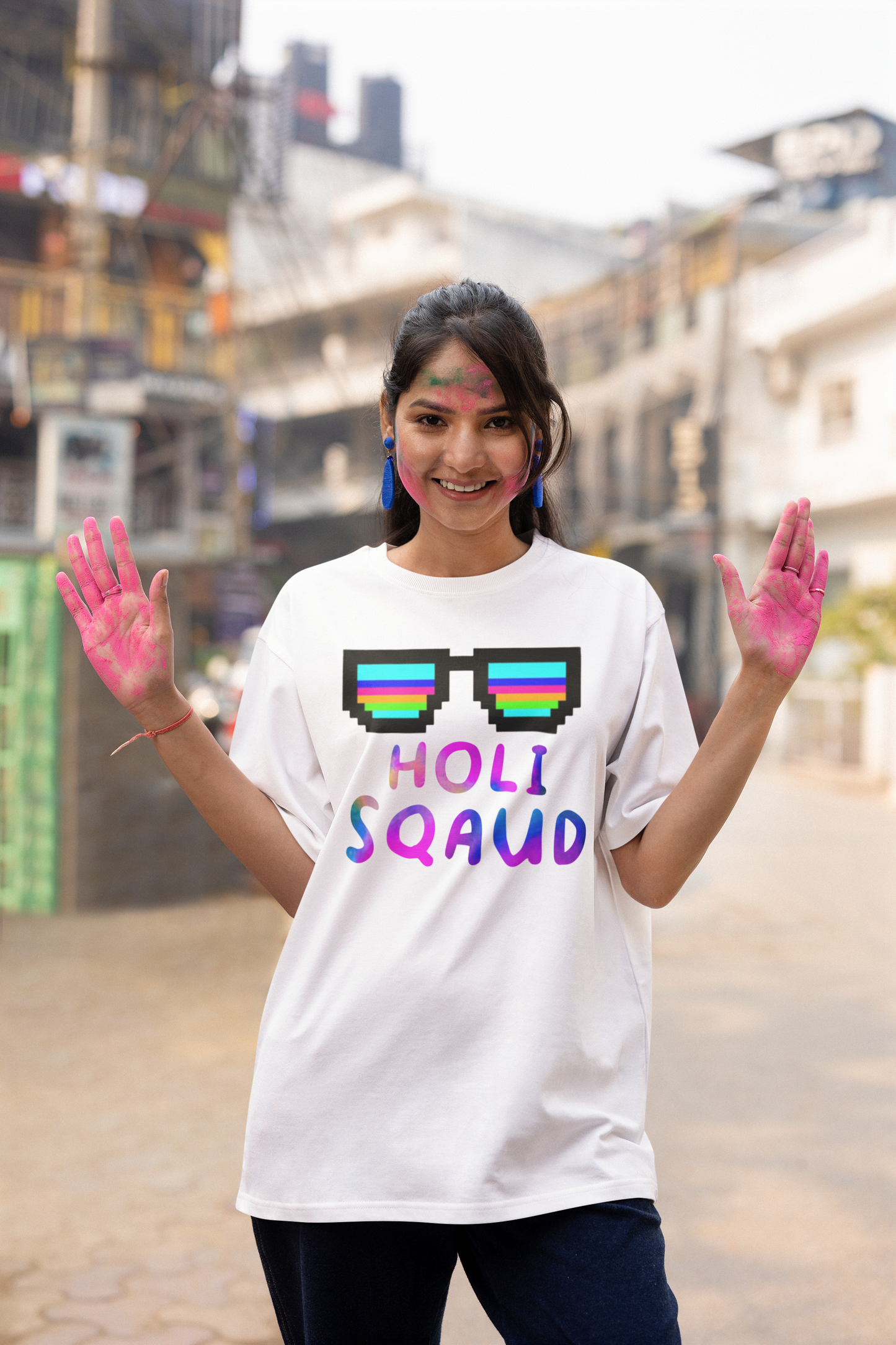 Holi Festival Oversized T-shirt Unisex