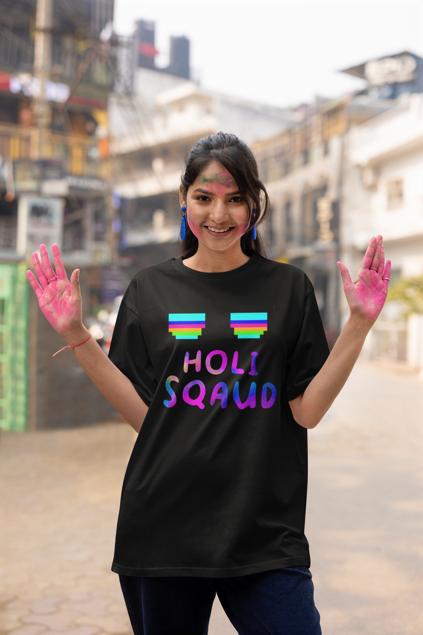 Holi Festival Oversized T-shirt Unisex