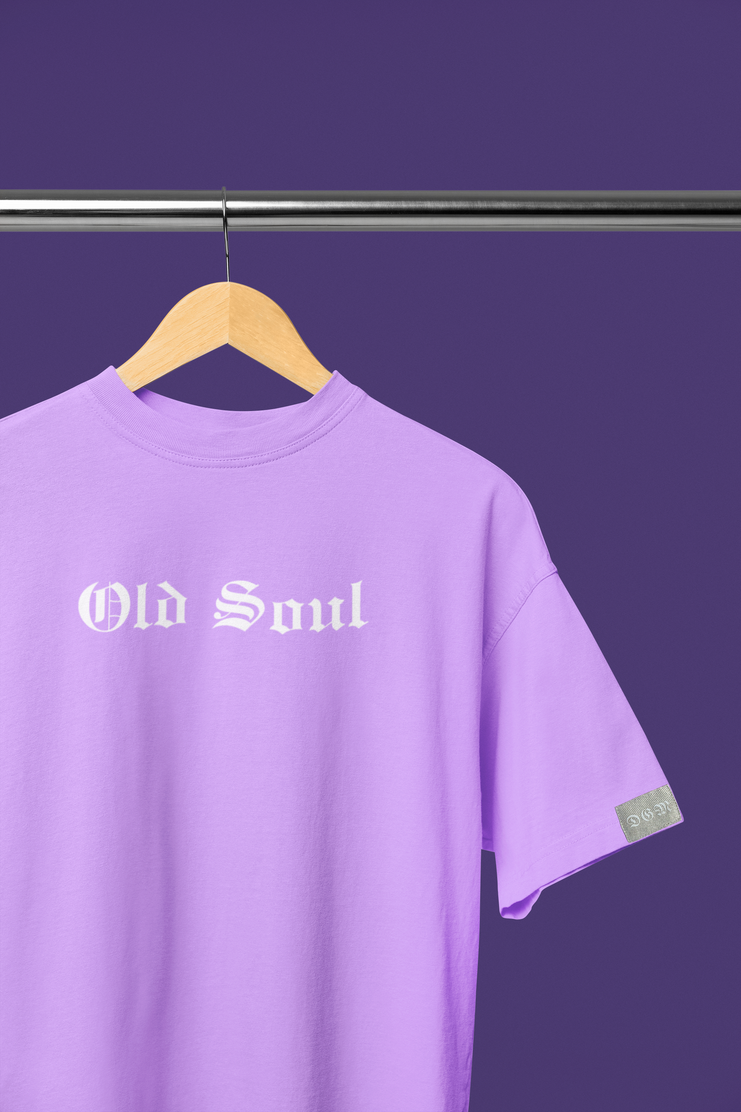 OLD SOUL Typography Printed Oversized T-Shirt